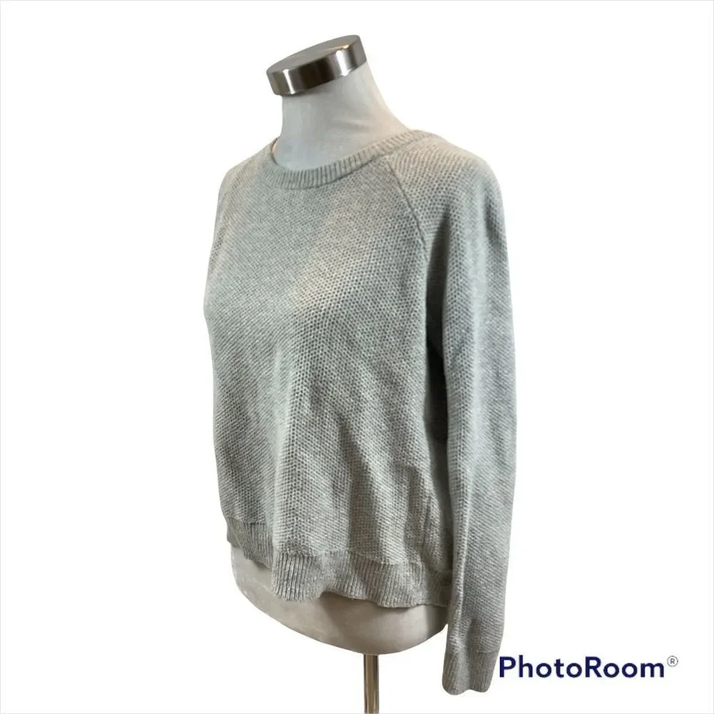 Ladies Madewell Province‎ Cross-Back Pullover Sweater Grey Size Small